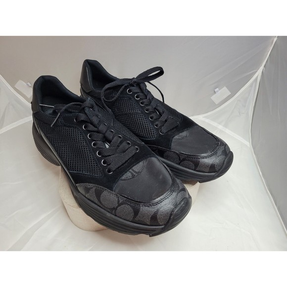 Coach Men Whoes Size 10.5 Gym Black - Picture 2 of 14